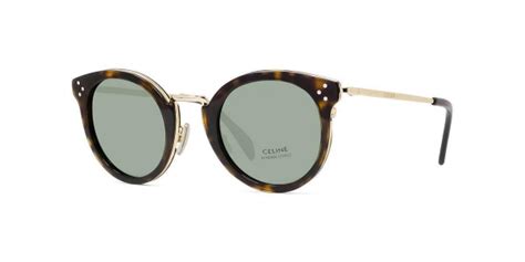 celine cl4011un|Celine MINERAL ROUND SUNGLASSES 48 26 GOLD COLOR .